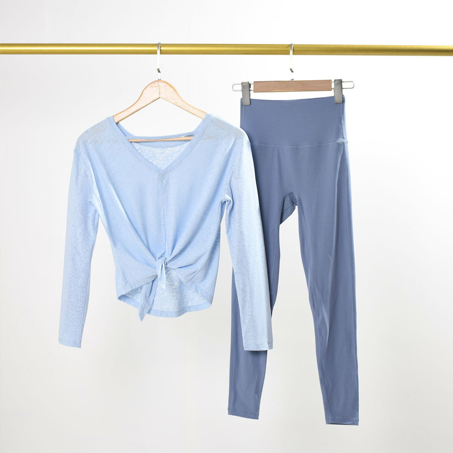 【喜挖】新款涼感高級感速乾瑜伽服上衣女健身普拉提套裝運動寬鬆長袖罩衫 0