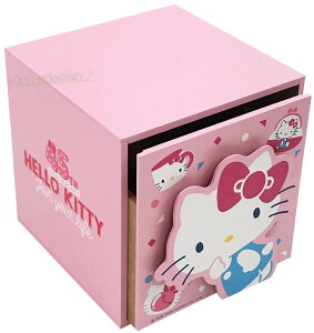 真愛日本 19080800034 積木收納盒45Tth-kt繽紛桃 凱蒂貓kitty 45周年紀念 飾品盒 收納盒 收納罐 置物罐 儲物罐 桌上收納