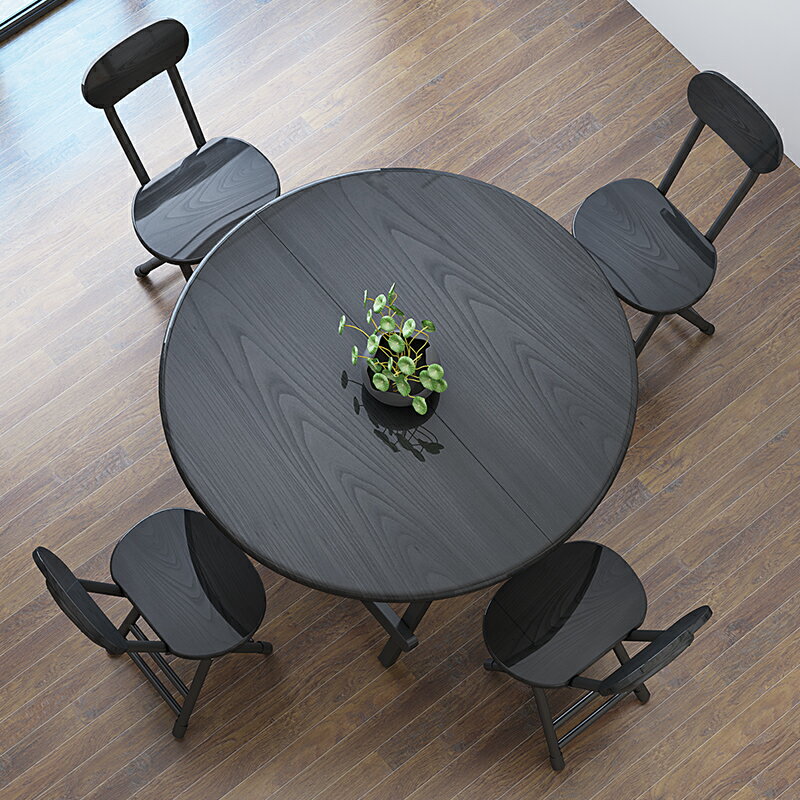 折疊桌子圓桌餐桌家用戶外折疊桌椅便攜擺攤小桌子簡易吃飯桌租房