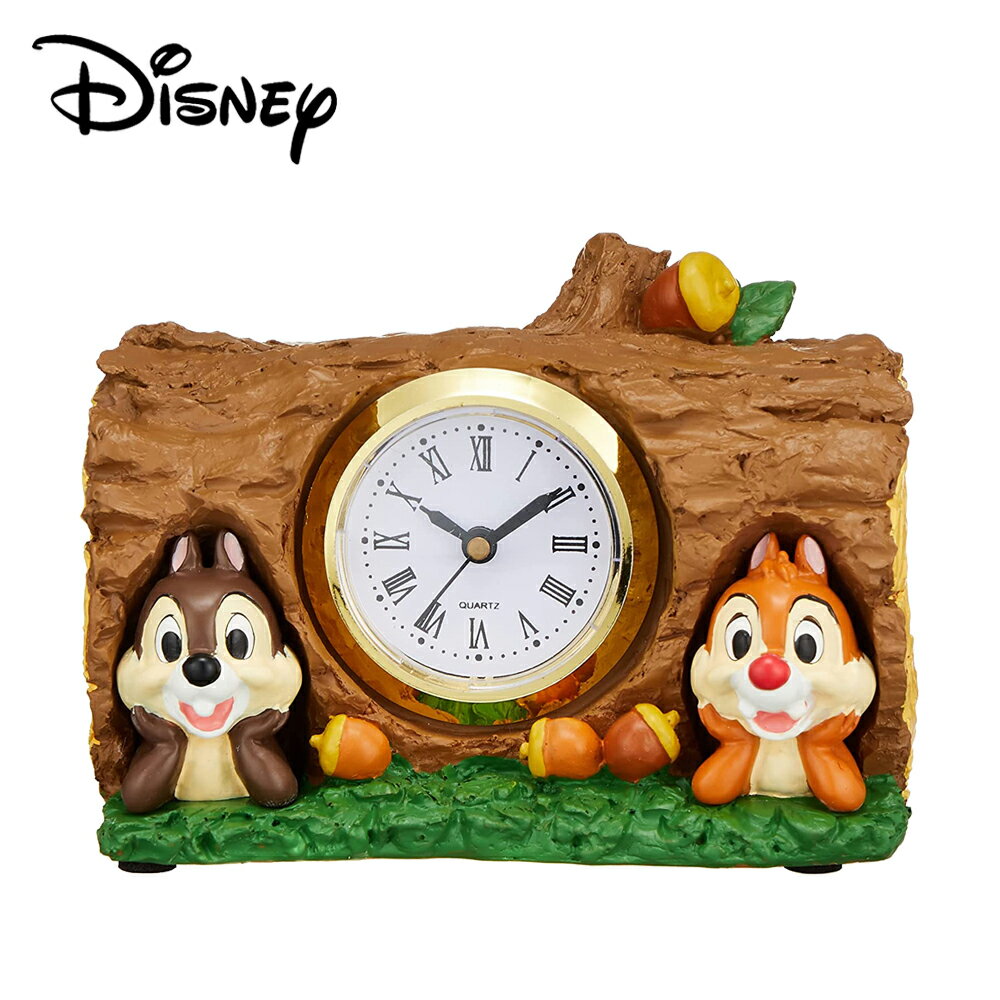 【日本正版】奇奇蒂蒂 造型時鐘 滑動式秒針 靜音時鐘 指針時鐘 迪士尼 Disney - 101308