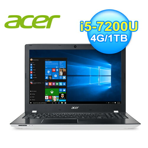 <br/><br/>  acer 宏碁 E5-575G-596Q 15.6吋七代白色筆電【三井3C】<br/><br/>