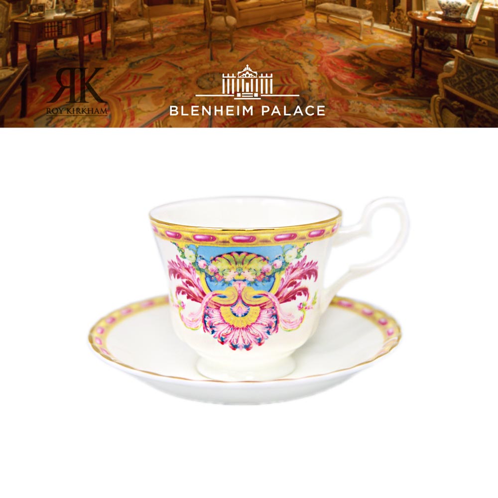 英國Roy Kirkham Grand Cabinet布倫海姆宮系列-22K金-230ml骨瓷杯盤組 杯子 盤子