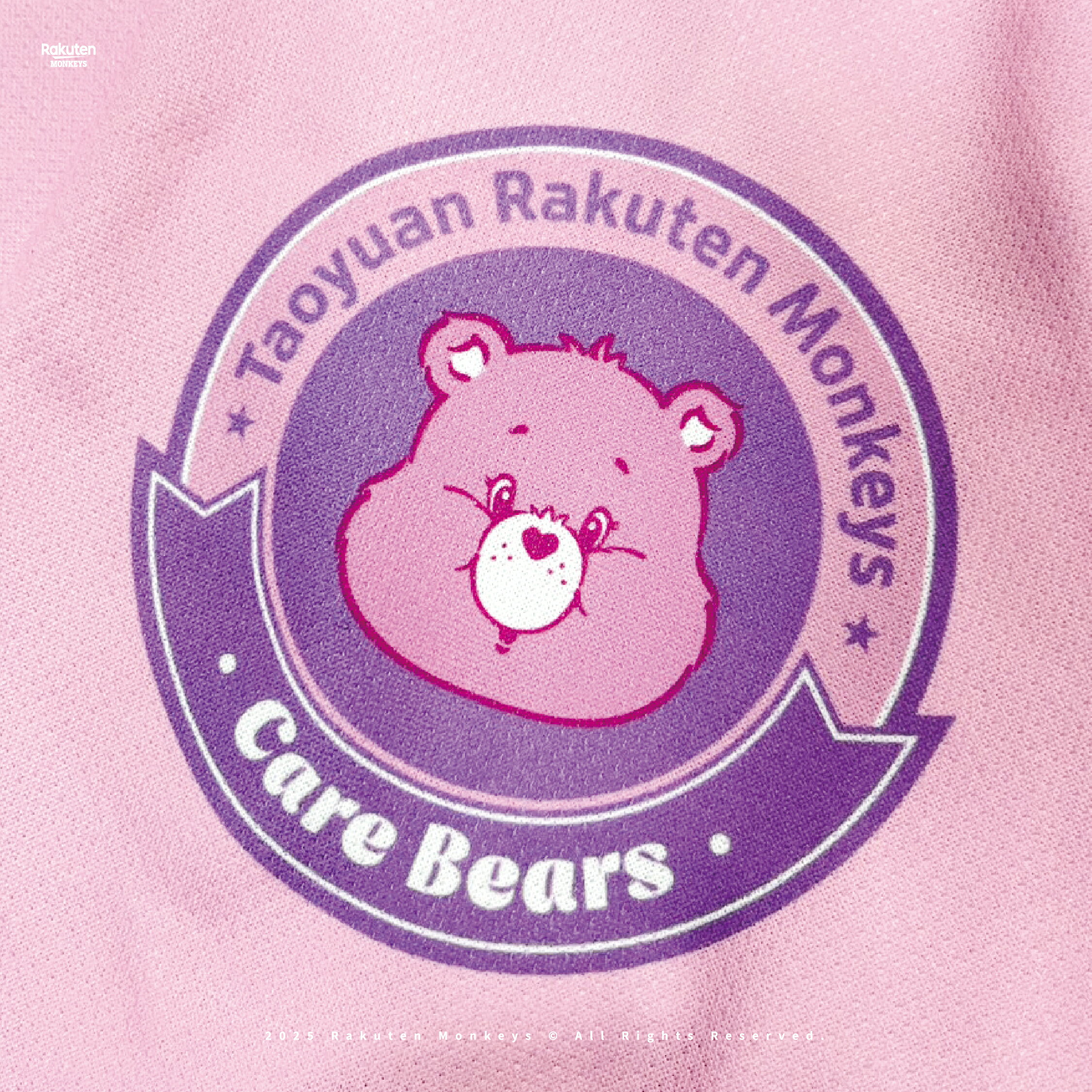 Cure Bears キュアベア　楽天モンキーズ　 応援　ユニフォーム ピンク Rakuten Monkeys × Care Bears™ - Cheer Bear球衣(粉