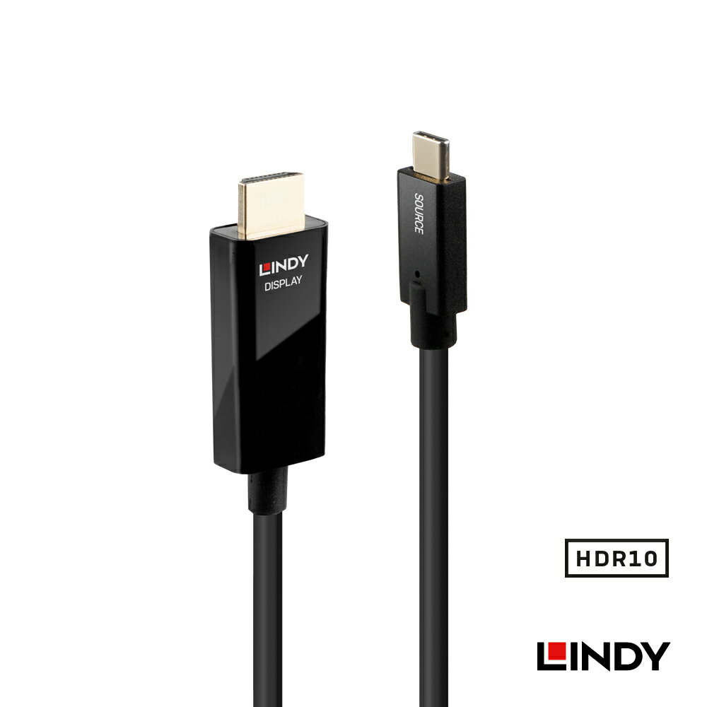 LINDY林帝 主動式USB3.1 TYPE-C TO HDMI 2.0 HDR影音轉接傳輸線