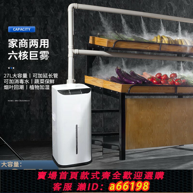 【臺灣公司 可開發票】工業加濕器超市蔬菜水果保鮮擺攤麻辣燙商用大容量型防靜電噴霧機