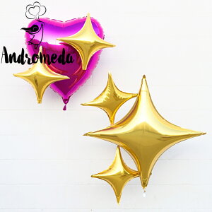 生日派對布置鋁膜氣球浪漫婚房裝飾四角星星婚慶光板告白裝飾用品