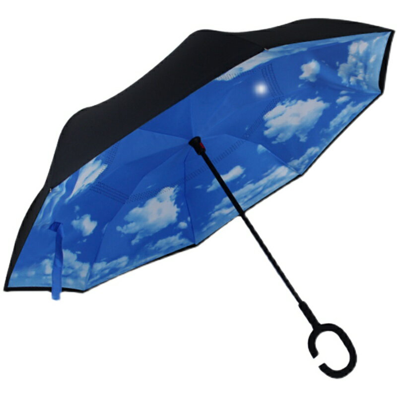 反向傘 雨傘 反向自動傘 雙層反向傘手開免持式汽車晴雨傘加大倒收反骨傘雨傘客製化可印logo【MJ26123】