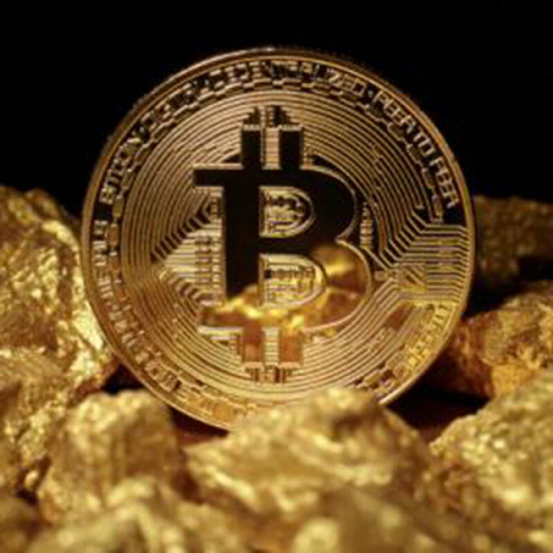 24K 仿金 Bitcoin 金幣BTC外幣美元世界錢幣 位元 紀念幣硬幣
