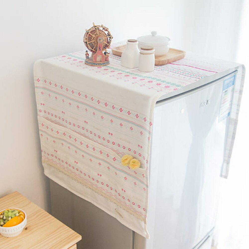✤宜家✤可愛時尚棉麻蓋布10 餐具 微波爐 烤箱 冰箱 (68*175cm)