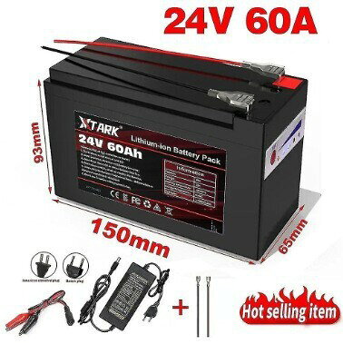 24V60Ah 6S3P 18650鋰電池組適用於噴霧器 手推車 兒童電動車電