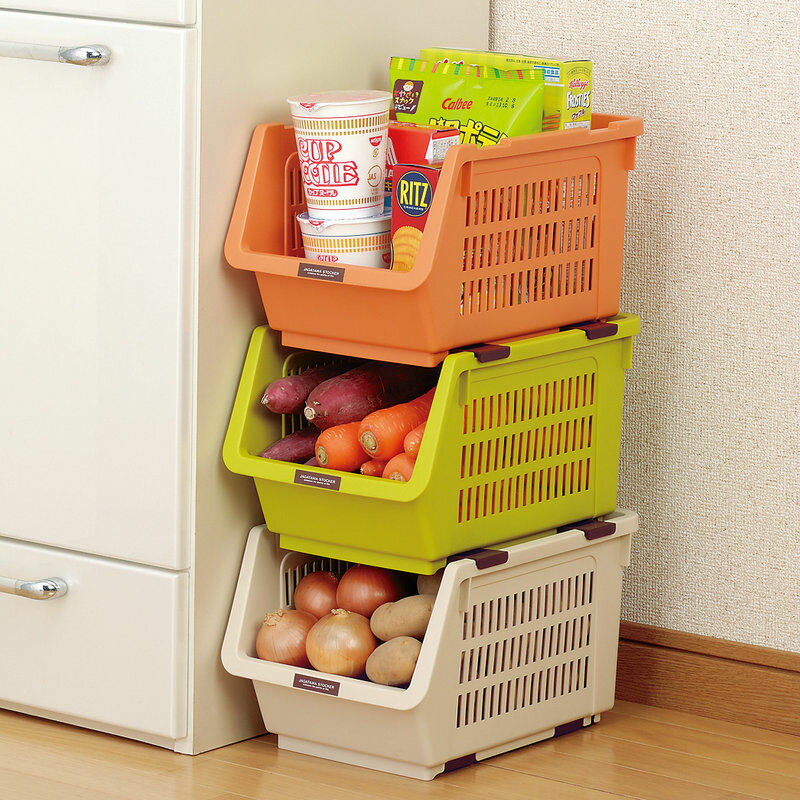 日本進口儲房置物層落地收層儲物整理水果蔬菜收層筐