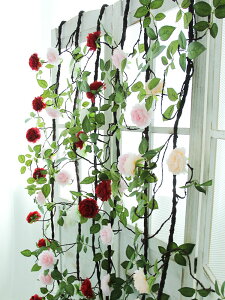 創意客廳背景墻角裝飾花藤可定型美容院婚慶藝術造景樓梯吊頂花條