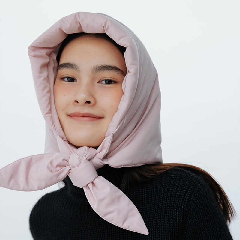 ANNAS 正韓羽絨棉蝴蝶結雷鋒帽 巴拉克拉法帽 遮耳帽 飛行帽 綁帶空氣感帽子 保暖耳罩 百搭小臉 2