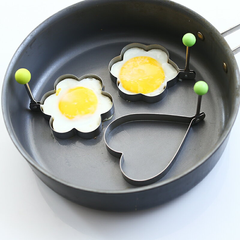 加厚不銹鋼煎蛋器創意愛心荷包蛋模型圓形煎蛋圈模具diy煎蛋套裝
