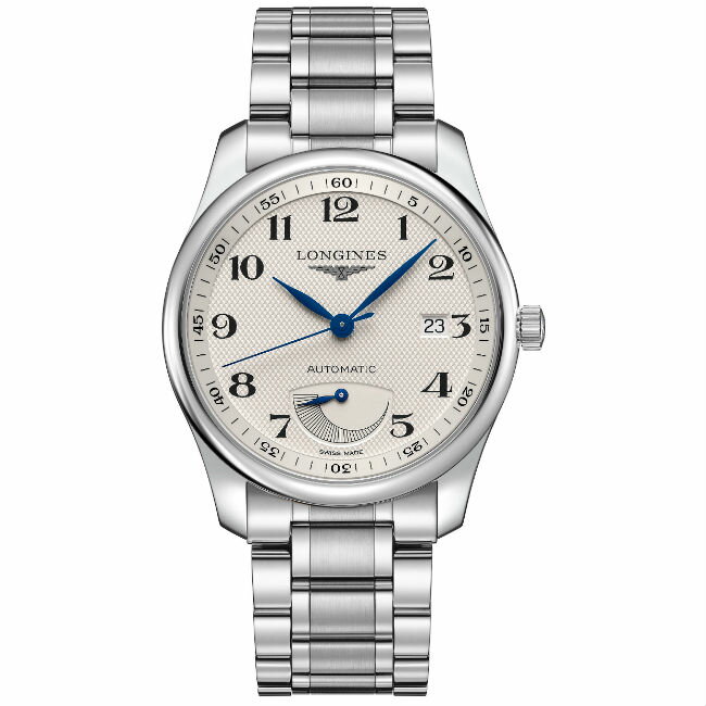 LONGINES 浪琴表 L29084786 巨擘經典優雅機械腕錶/白網紋面 40mm