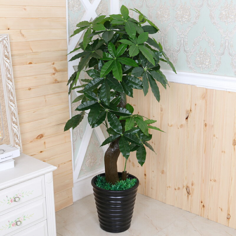 仿真植物盆栽假綠植裝飾室內假花仿真花塑膠發財樹客廳擺設大盆景