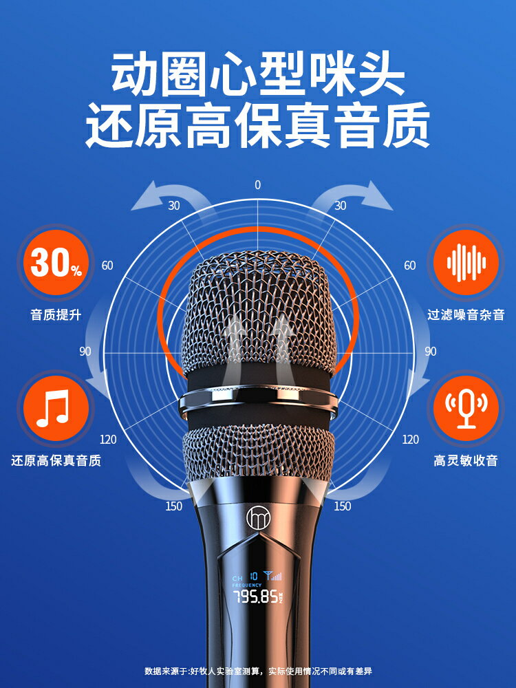 萬能無線話筒一拖二k歌麥克風全民家用唱歌ktv連音響專業戶外通用【北歐家居生活】