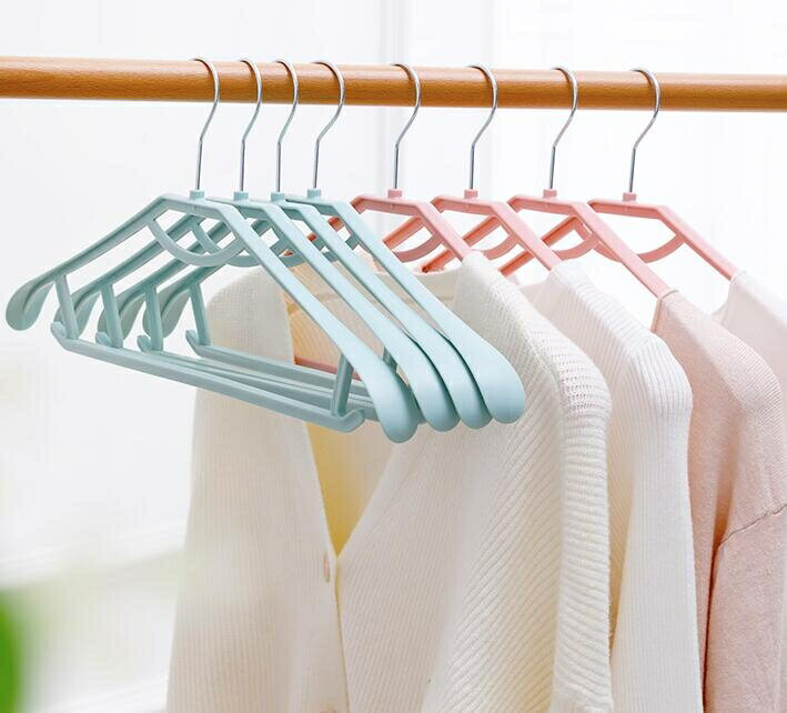 衣架 家用無痕衣架加粗防滑塑膠衣服掛衣撐晾衣衣服架衣服撐臥室室內