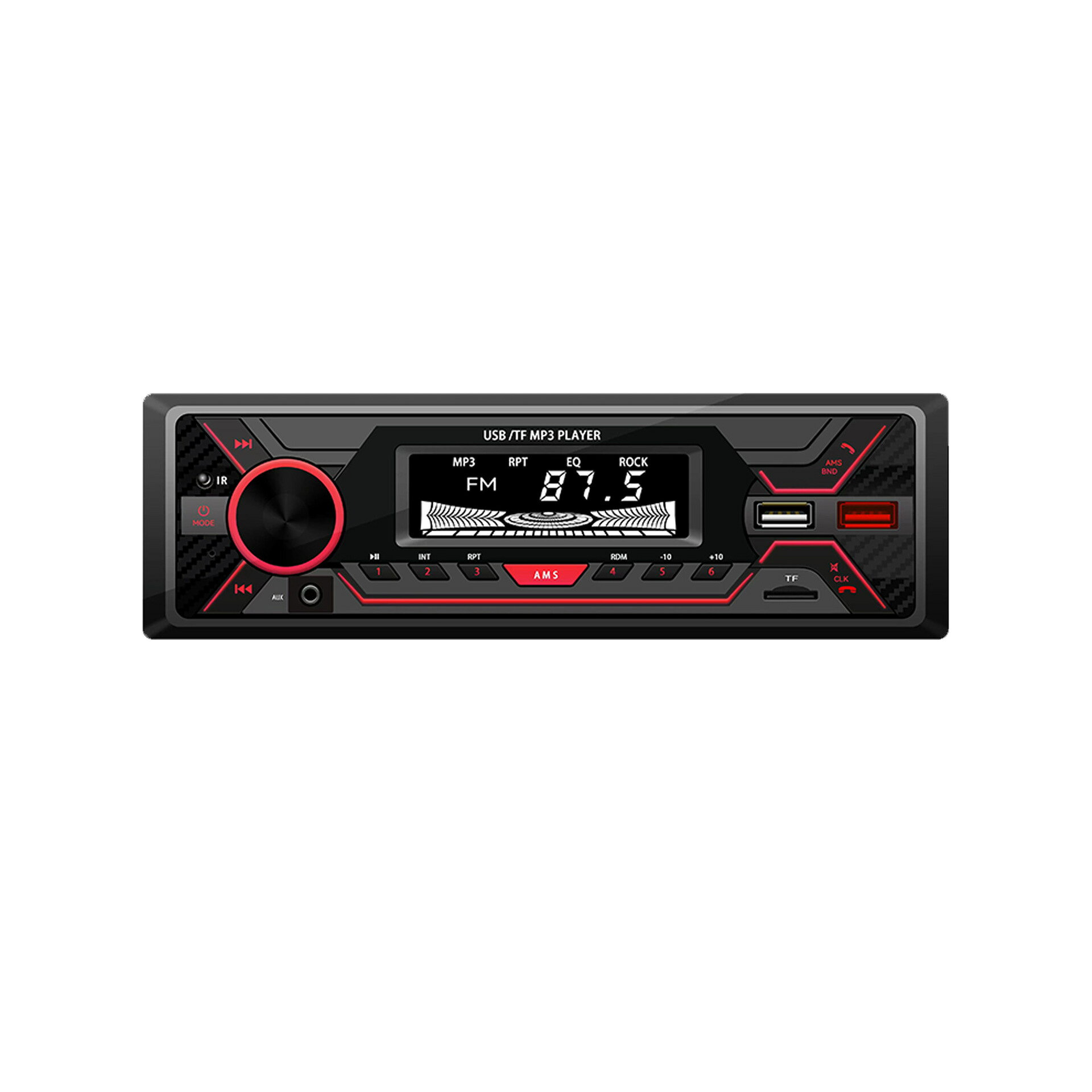 【車載適用】藍芽 MP3 播放器 雙 U 盤 插卡 FM 調頻 收音機 音質清晰 高效能 台灣Plug暨Play