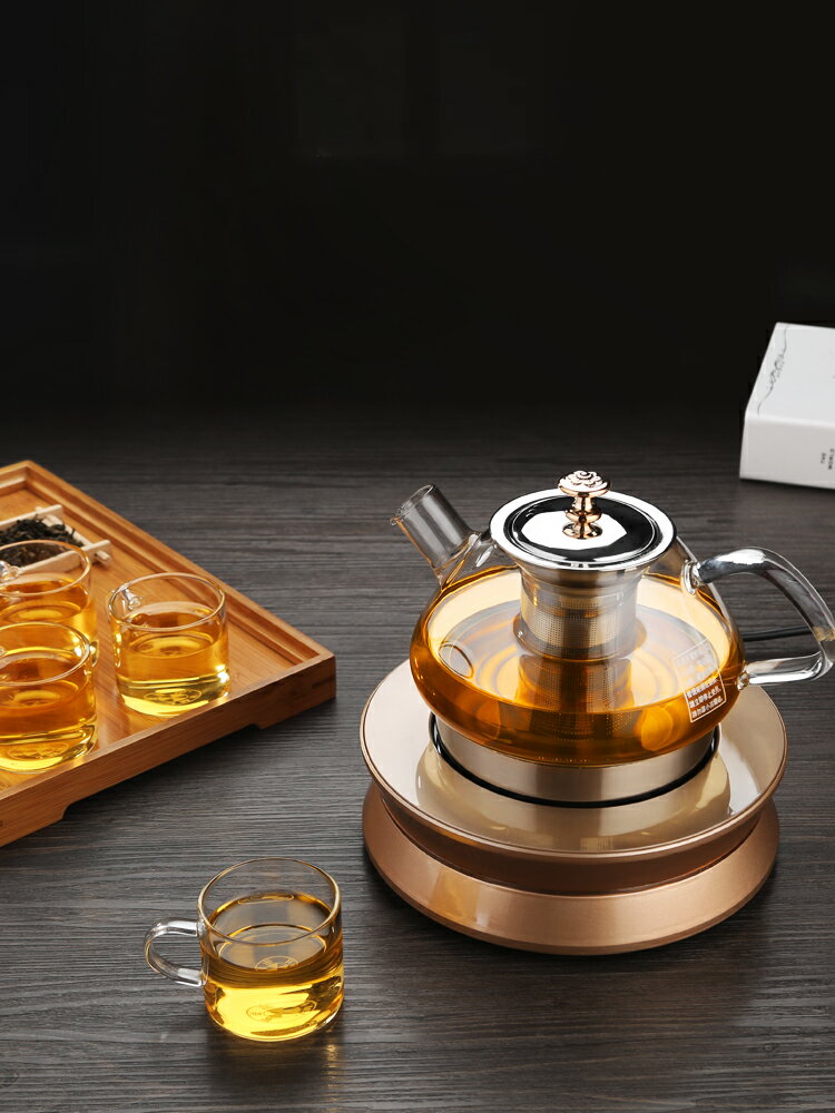 嘉美華電磁爐專用玻璃茶壺 耐熱玻璃煮茶壺 家用加厚耐高溫煮茶器