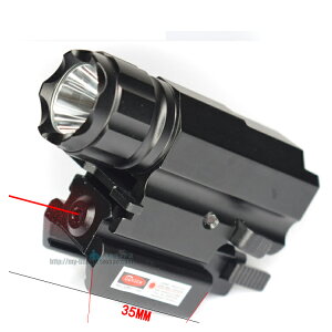 20mm導軌 R5 LED強光手電戰術手電筒 鋁合金激光小紅點超亮手電筒