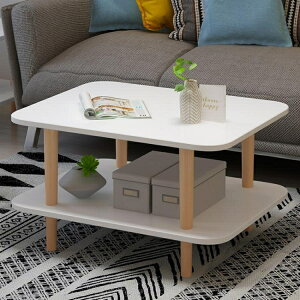 北歐雙層茶几小戶型現代客廳桌子簡約茶桌創意沙發邊幾角幾小圓桌