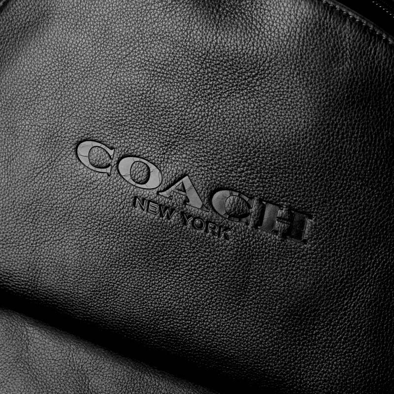 COACH男士經典黑色皮質雙肩後背包F54786 (現貨) ~【 菲尼斯 國際精品 ★ 疊加現抵$2099 】 5