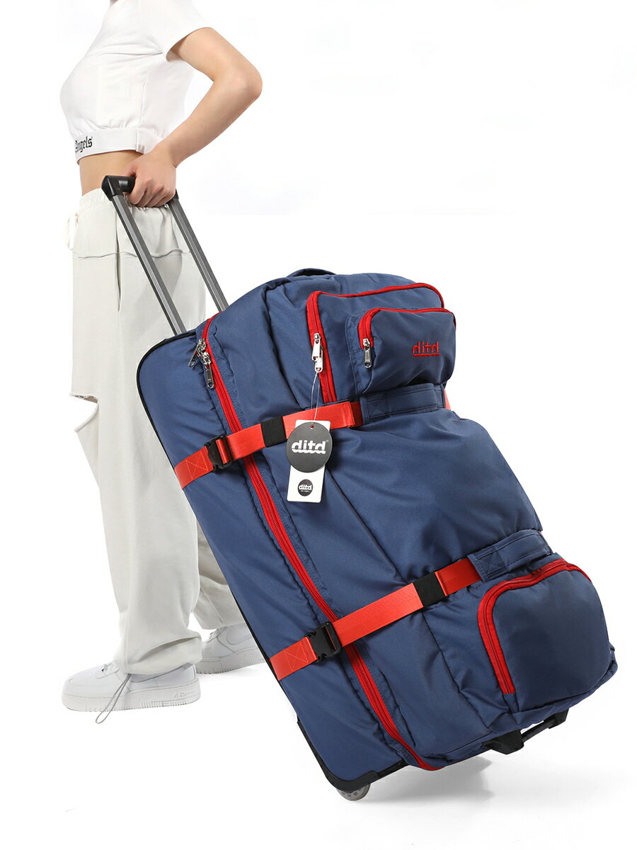 拉桿包 旅行包 旅行袋 後背包 大容量拉桿包旅行包男學生手提行李包女輕便可折疊托運旅游拉桿箱 全館免運