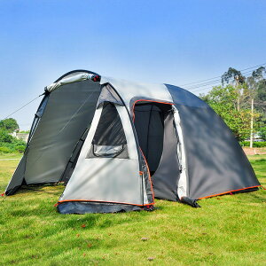 帳篷 露營帳篷 戶外露營家庭式3-4人帳篷雙層野營帳篷一室一廳防雨帳篷