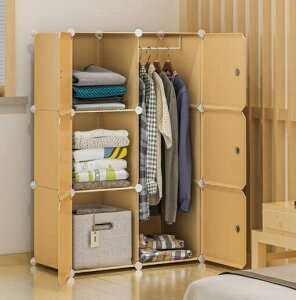 衣櫃 小衣柜簡易單人宿舍出租房家用臥室掛現代簡約收納組裝塑料布小型TW