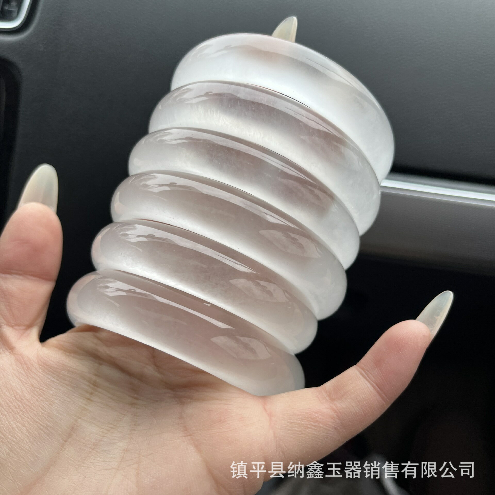 【現貨】廠家批發新坑翡翠冰種手鐲水沫玉白月光玉鐲完美冰透石英巖玉手鐲【北歐家居生活】