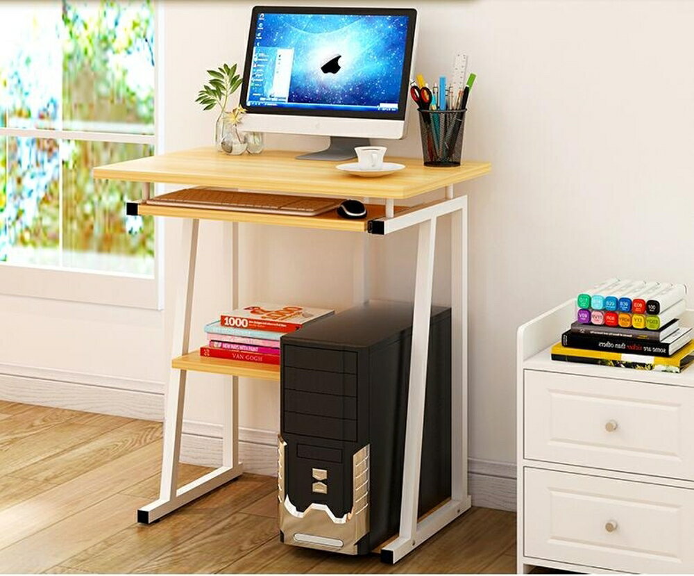 電腦桌電腦台式桌子家用辦公桌學生書桌書架組合簡約小桌子JD 寶貝計畫