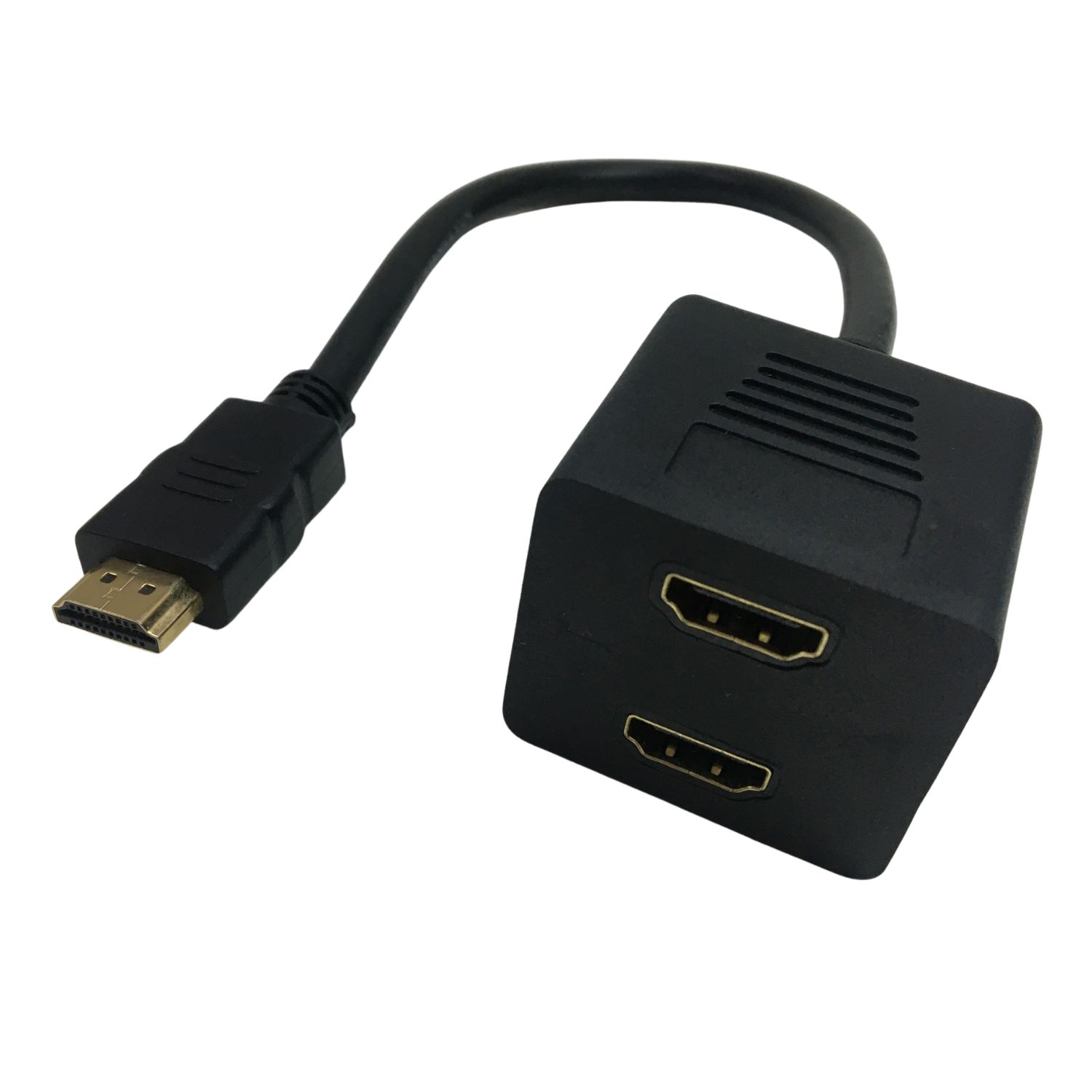 [少量現貨dd] HDMI 1.4 數位訊號 1分2 轉接器 轉接線 鍍金接口 30CM (UI1)12328_K224