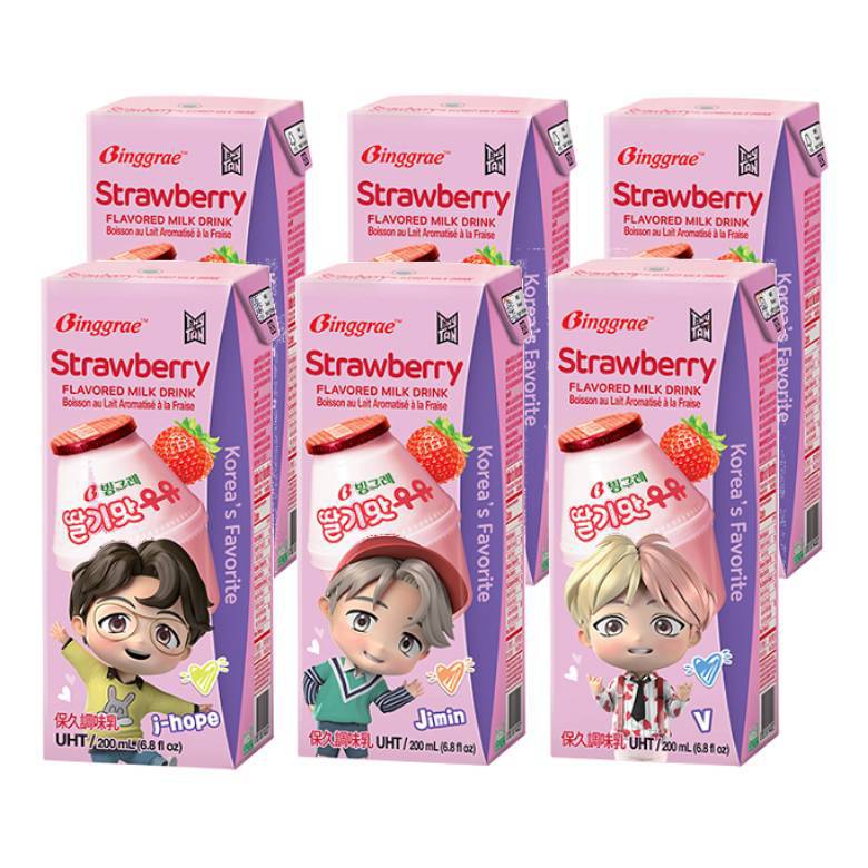 草莓牛奶(保久調味乳)(200ml*6瓶/組) [大買家]