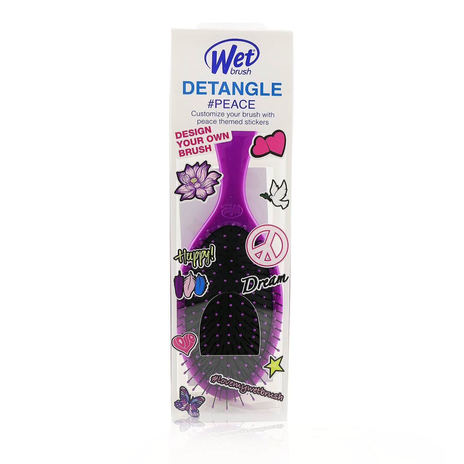 Wet Brush - Original Detangle Decals 髮刷 - # Peace
