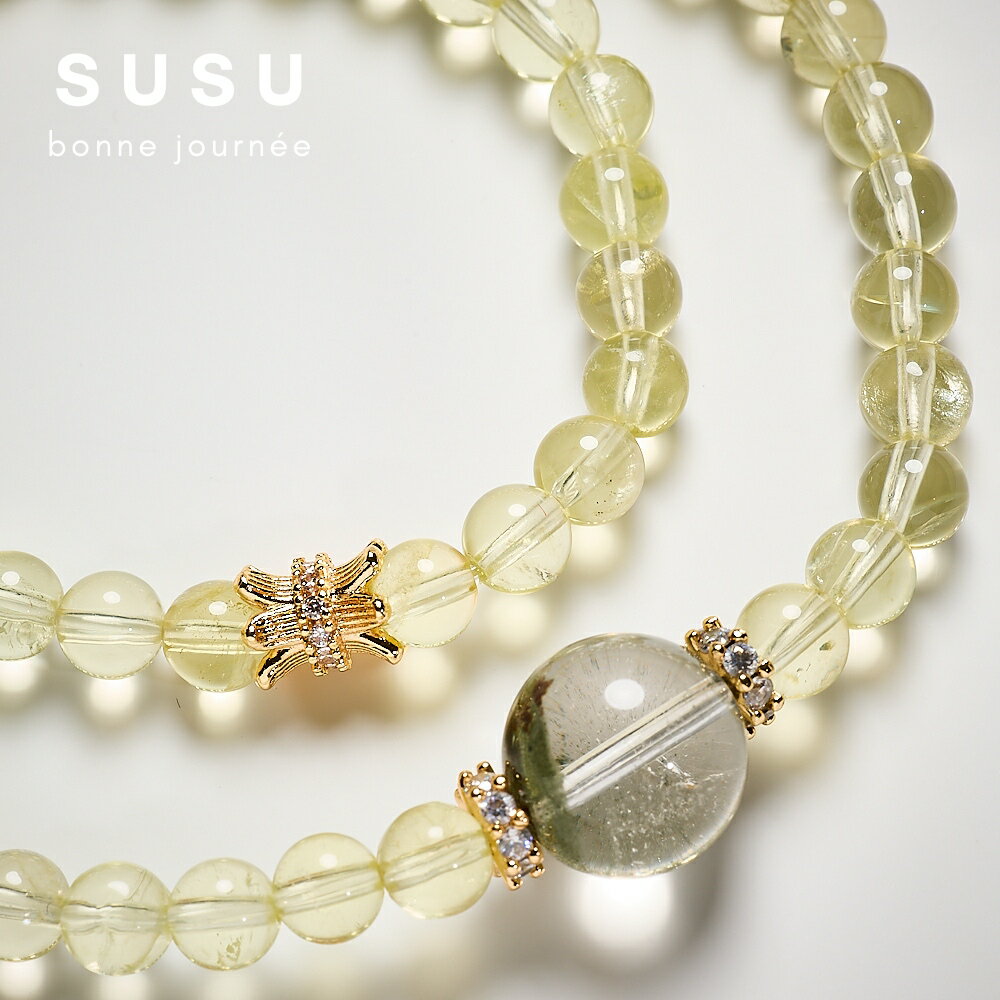 SU SU︱黃水晶多寶水晶手鍊❤️黃水晶 綠幽靈 聚寶盆 事業運 招財 轉運 能量 防小人