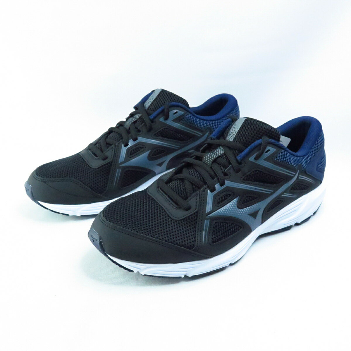 Mizuno SPARK 8 男慢跑鞋 一般型 K1GA230351 黑白藍灰【iSport愛運動】