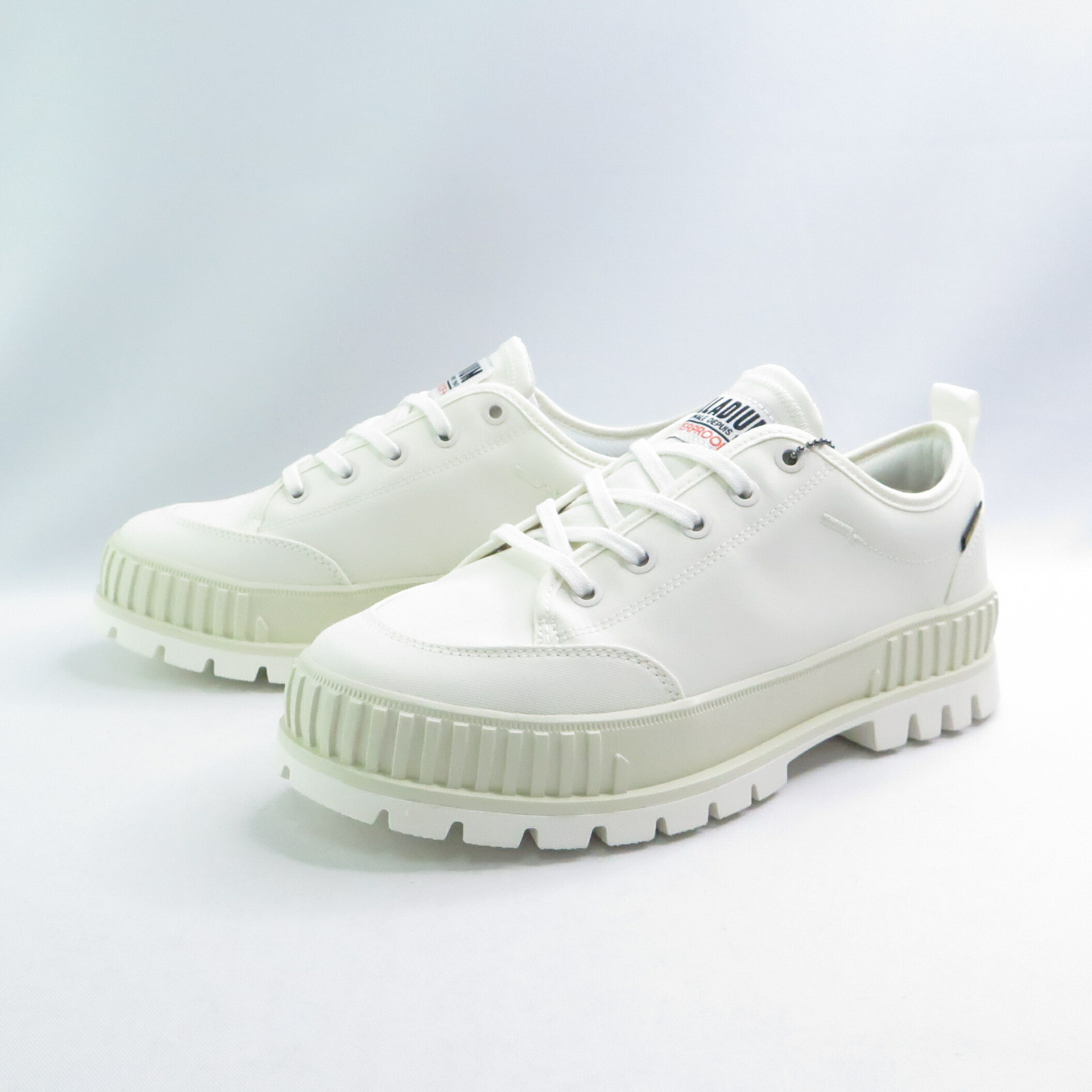 Palladium 74408180 PALLASHOCK LO OG WP+ 男女休閒鞋 防潑水 奶油白