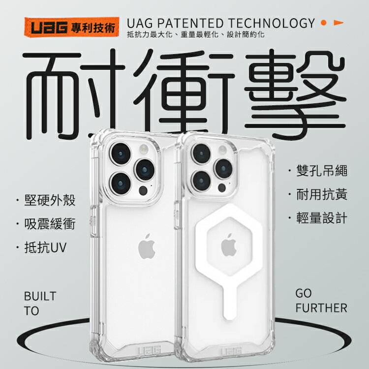 【原廠公司貨】UAG iPhone 15 耐衝擊透明保護殼 磁吸 Magsafe 15PRO MAX 軍規防摔 無線充電