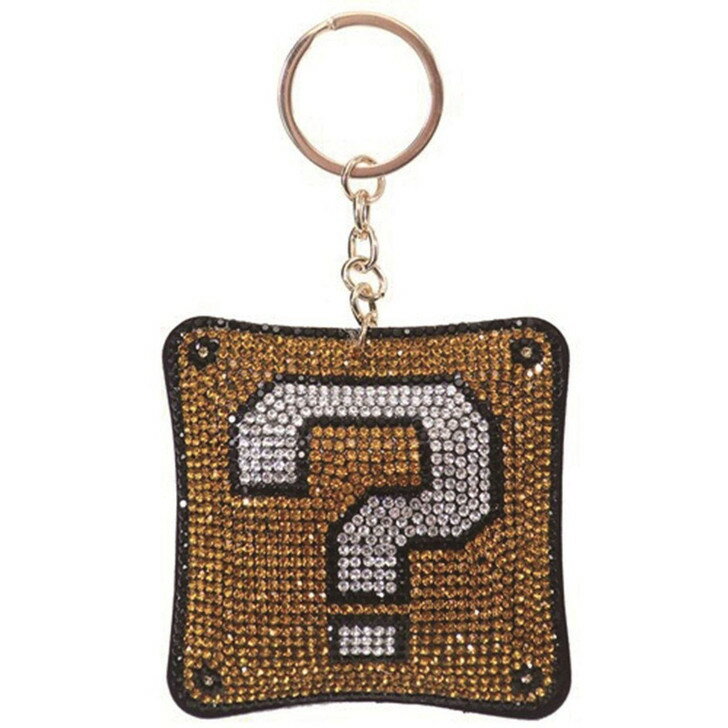 【震撼精品百貨】瑪利歐系列_Mario~日本 超級瑪利歐兄弟 吉祥物鑰匙圈 吊飾-方塊問號*14526