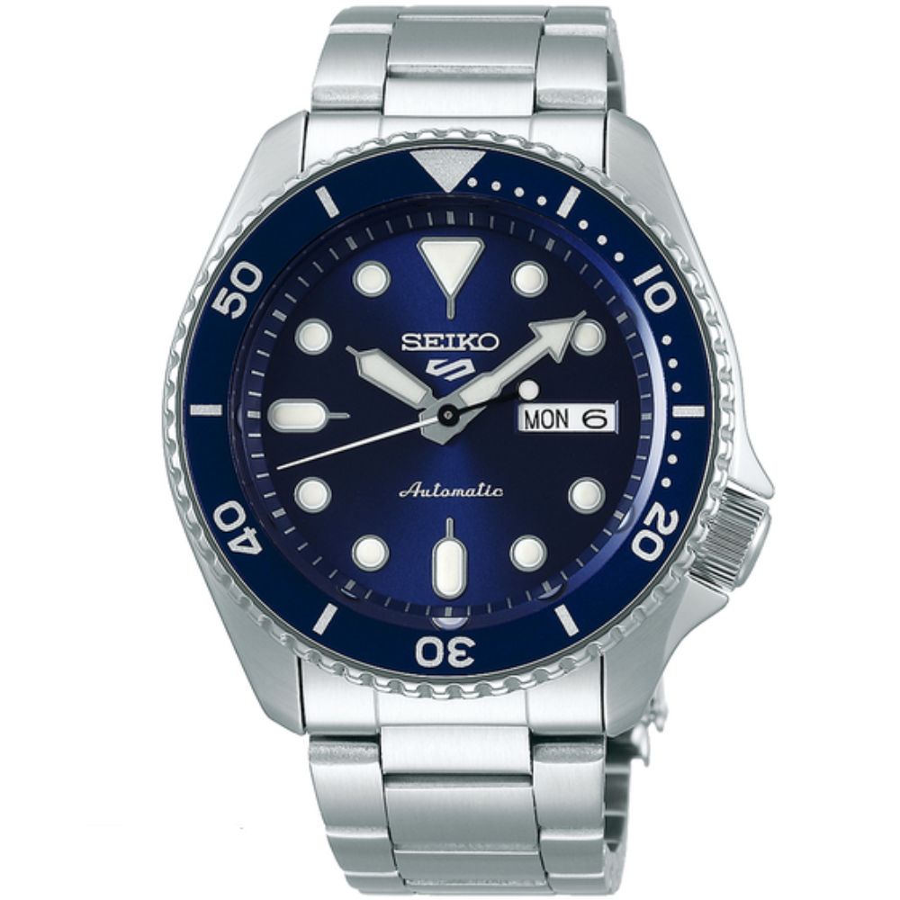 SEIKO 精工錶 5 Sports 系列潮藍機械錶 4R36-07G0B(SRPD51K1)-42mm-藍面鋼帶【刷卡回饋 分期0利率】【APP下單22%點數回饋】