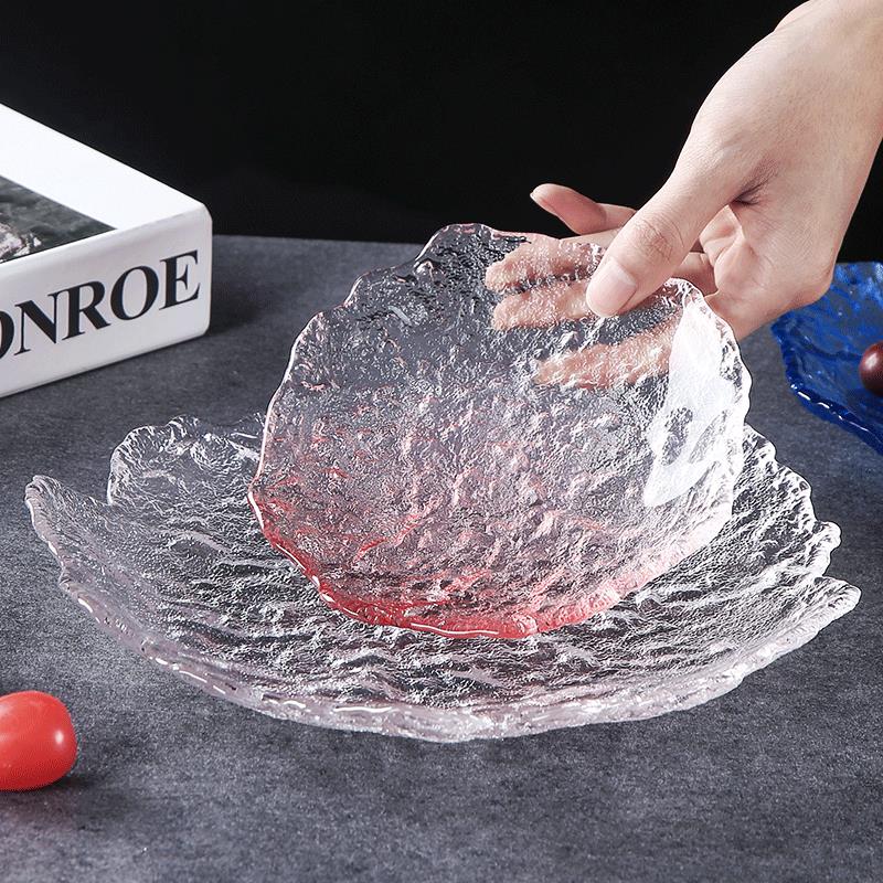 森典 玻璃水果盤蛋糕托盤客廳創意家用果盤現代網紅點心盤零食盤