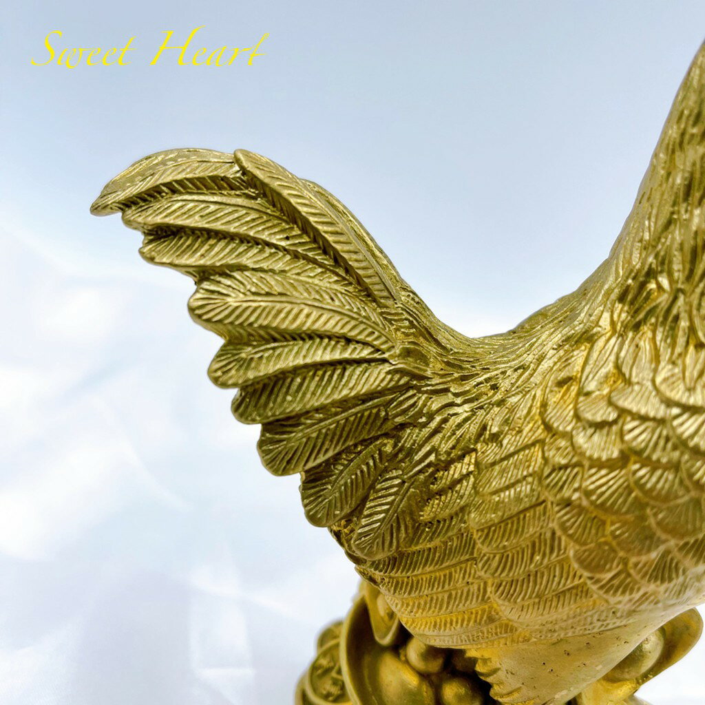 Sweet Heart 田芯開運精選 💯銅公雞 公雞 金雞 腳踩元寶及古錢 化電線 大樓 蜈蚣煞 擋煞 專用 含開光 8