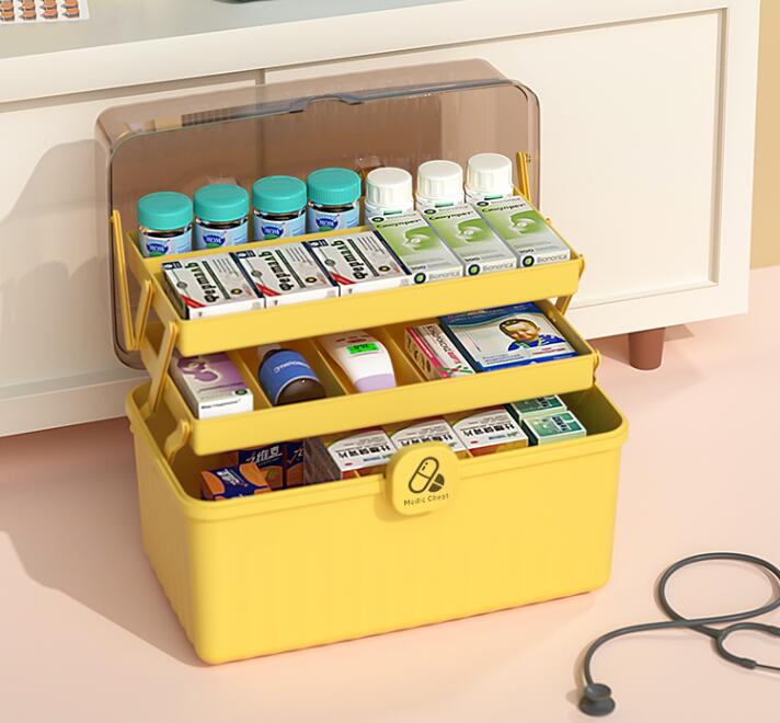 藥箱家庭裝家用大容量多層醫藥箱全套應急醫護收納藥品小藥盒 樂樂百貨