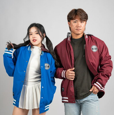 Rakuten Monkeys 印花連帽棒球外套