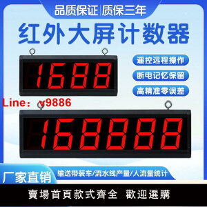 【台灣公司 超低價】紅外線大屏計數器自動感應輸送帶點包數機智能工業記數器電子數顯