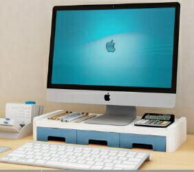 螢幕架 臺式電腦增高架桌面收納盒辦公室神器顯示器屏幕底座置物架子TW