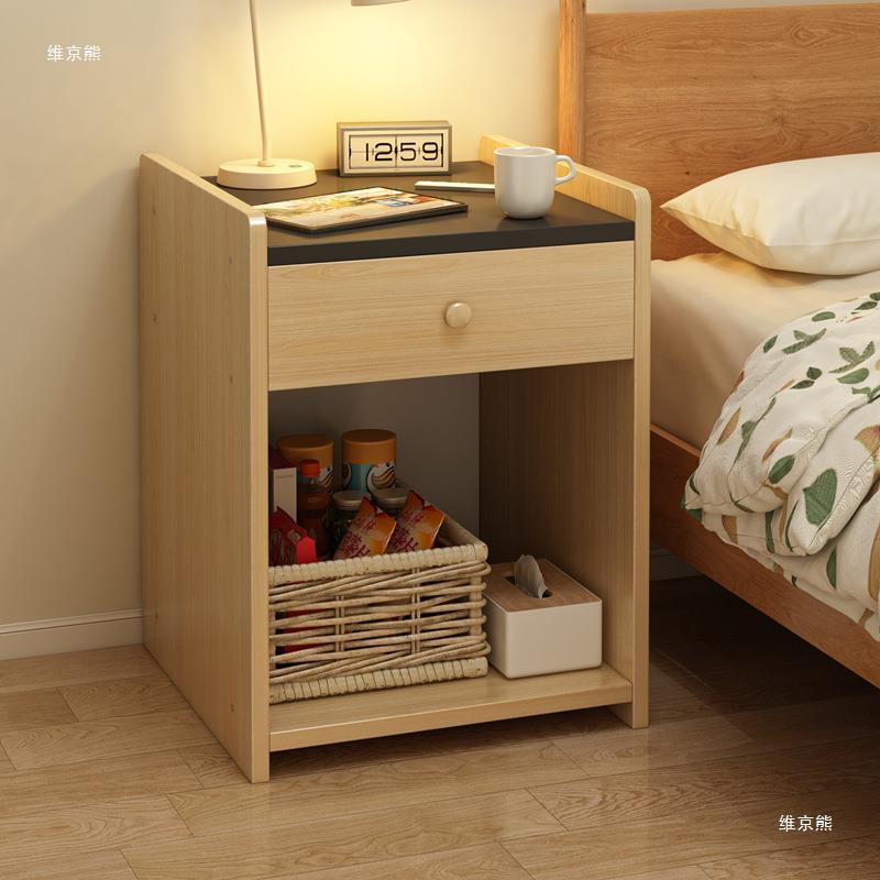 【全場免運】床頭櫃 收納櫃 床頭櫃簡約現代小型出租房用儲物櫃簡易置物架臥室床邊收納小櫃子
