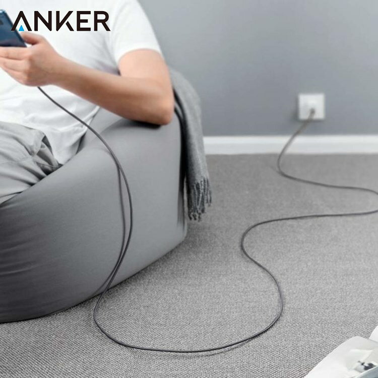 耀您館★Anker傳輸充電線Powerline+尼龍編織USB-C轉USB充電線3公尺數據同步線充電數據線A82670A1