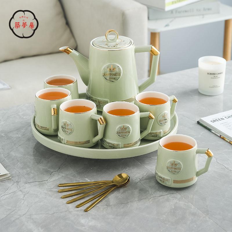 免運 工廠直銷 茶具 茶壺 功夫茶具 茶壺套裝 水杯家用套裝喝水杯子陶瓷耐高溫冷水壺茶杯茶壺喬遷新婚禮品店長推薦/特惠 工廠現貨出 特價出 全館折扣 售後保障 zm5319
